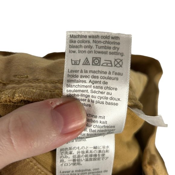 J. Crew 28P Petite 9" Billie Demi Boot Crop Honey Brown Garment Dyed Jean *FLAW - Picture 9 of 12